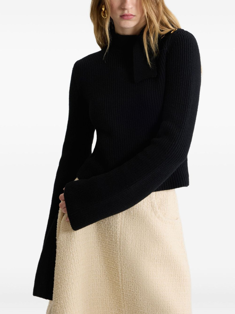 scarf-collar sweater 4
