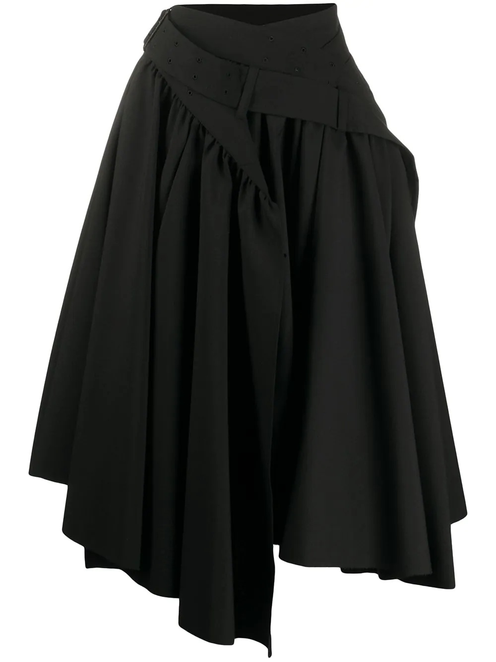 layered wrap skirt - 1