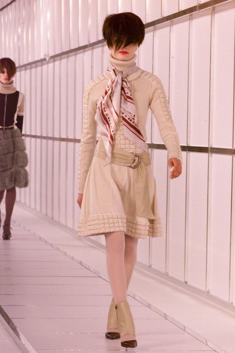 Chanel fall 2000 karl padded knit cropped sweater 38 - 2