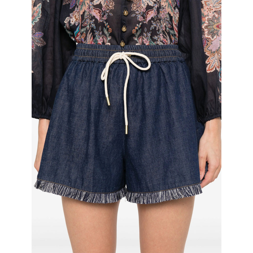 Zimmermann Blue Shorts - Short Shorts Women - 4