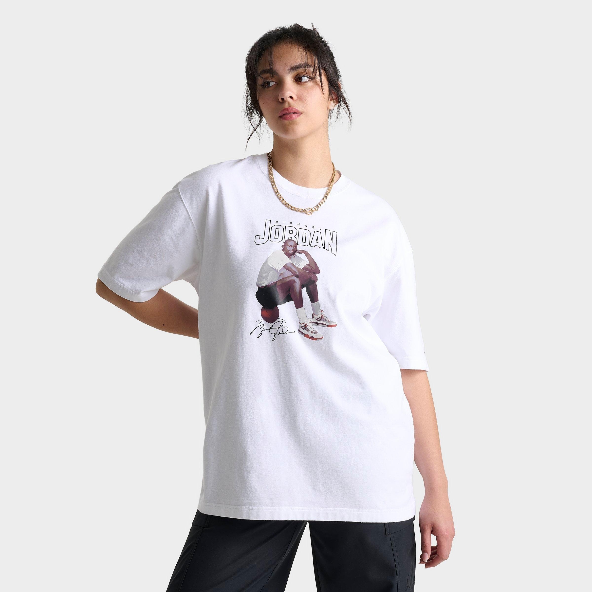 WOMEN'S JORDAN SHORT-SLEEVE OVERSIZED GRAPHIC T-SHIRT - 1