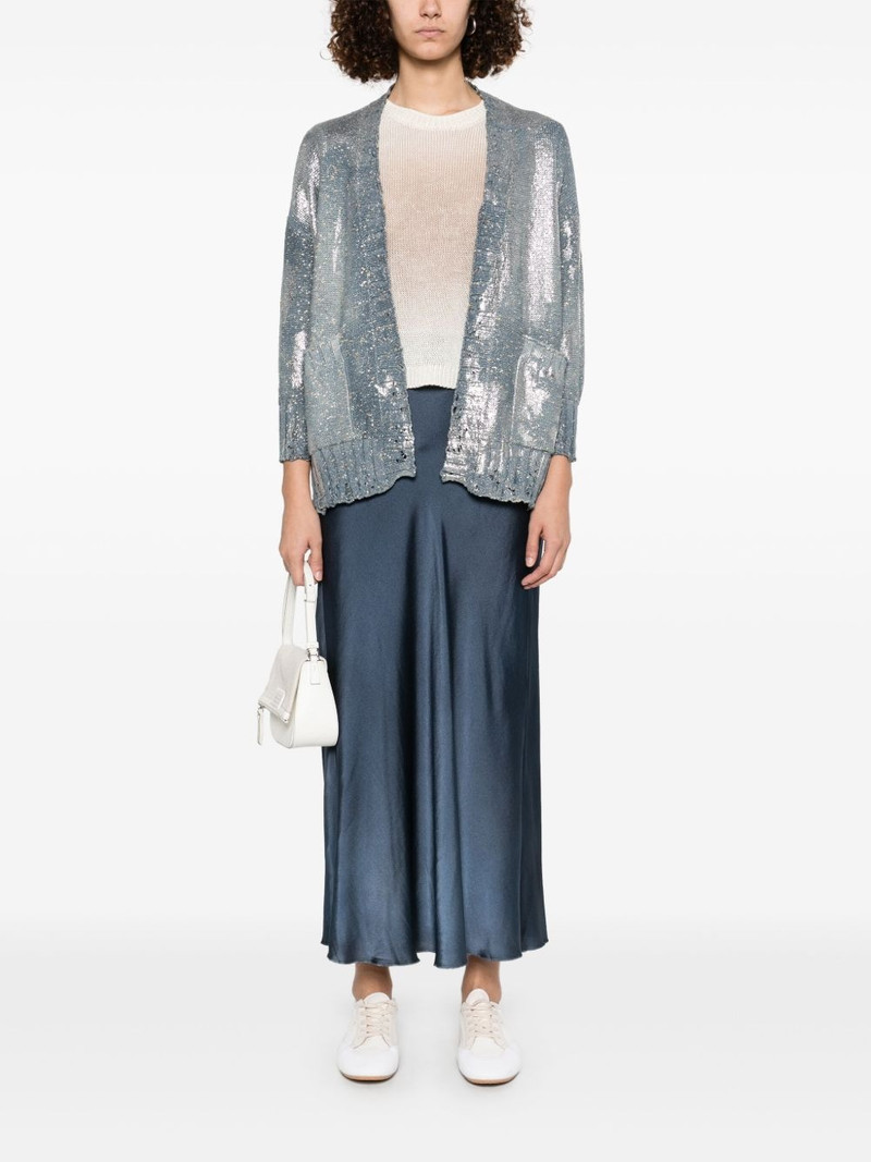 Avant Toi satin midi skirt outlook