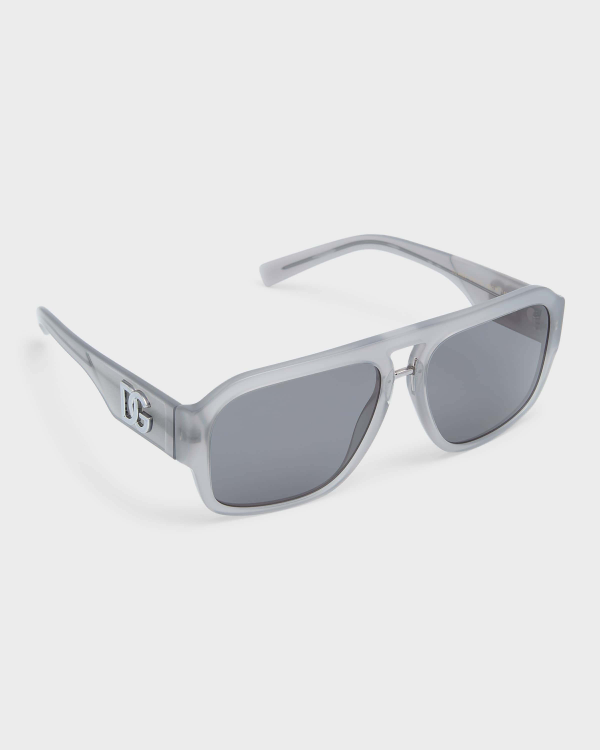 DG Acetate & Metal Aviator Sunglasses - 1