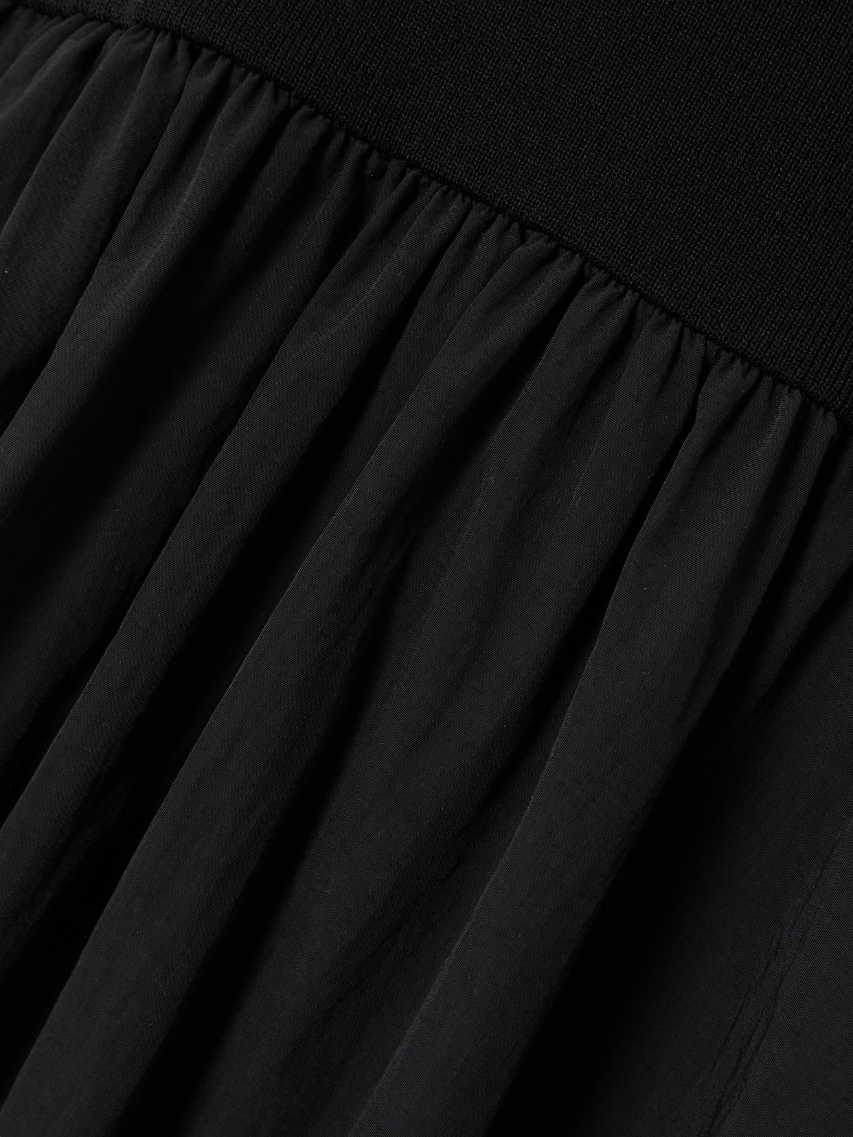 Ribbed-knit And Poplin Maxi Dress - 4