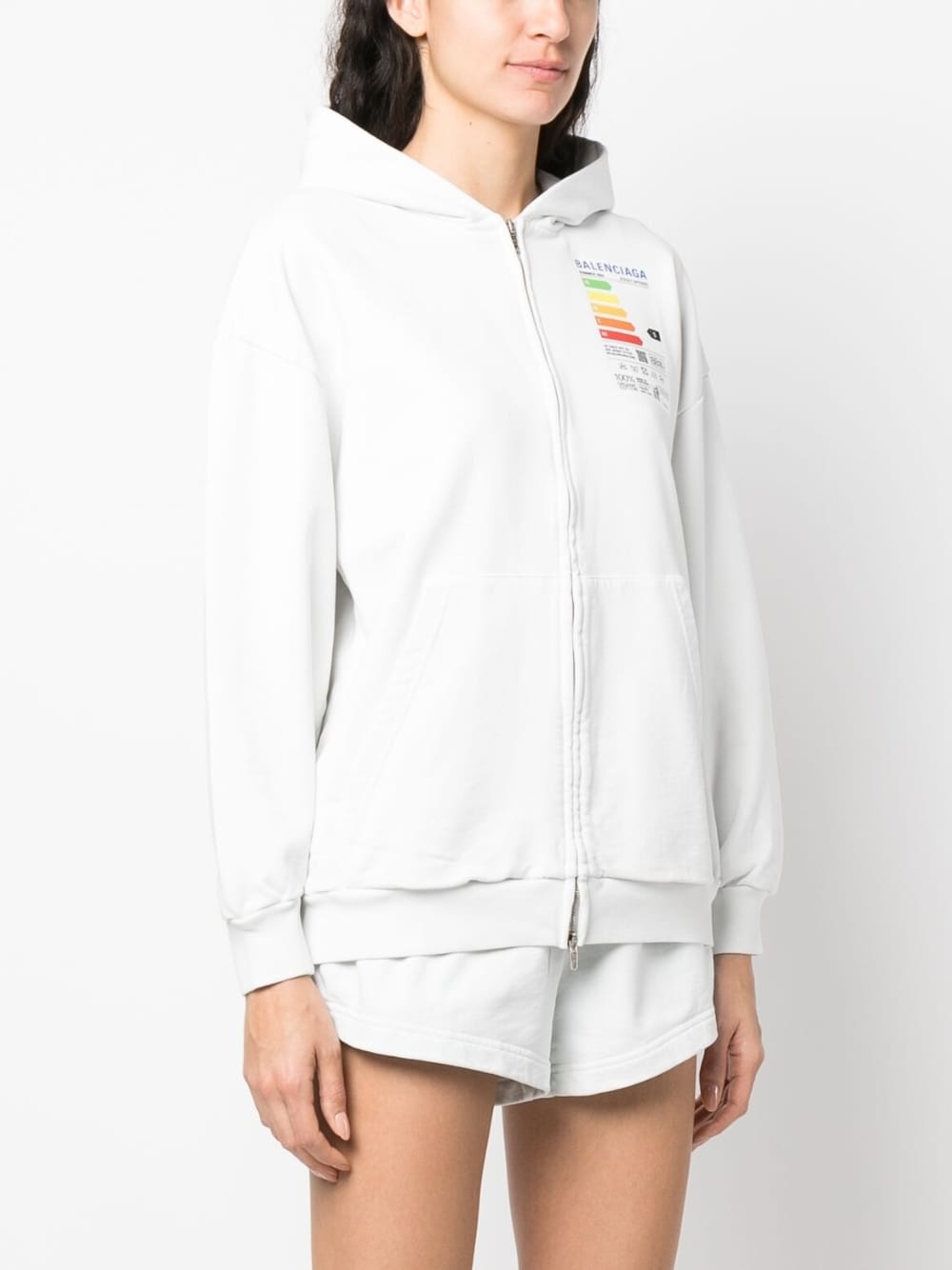 chest logo-print hoodie - 3