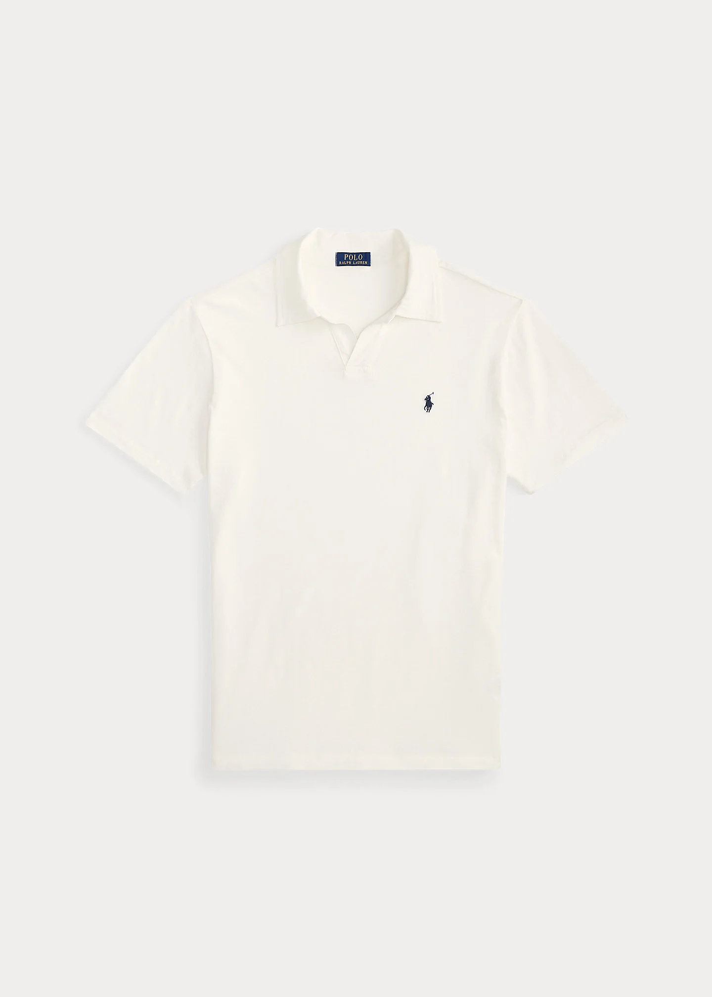 Standard Fit Cotton-Linen Polo Shirt - 1