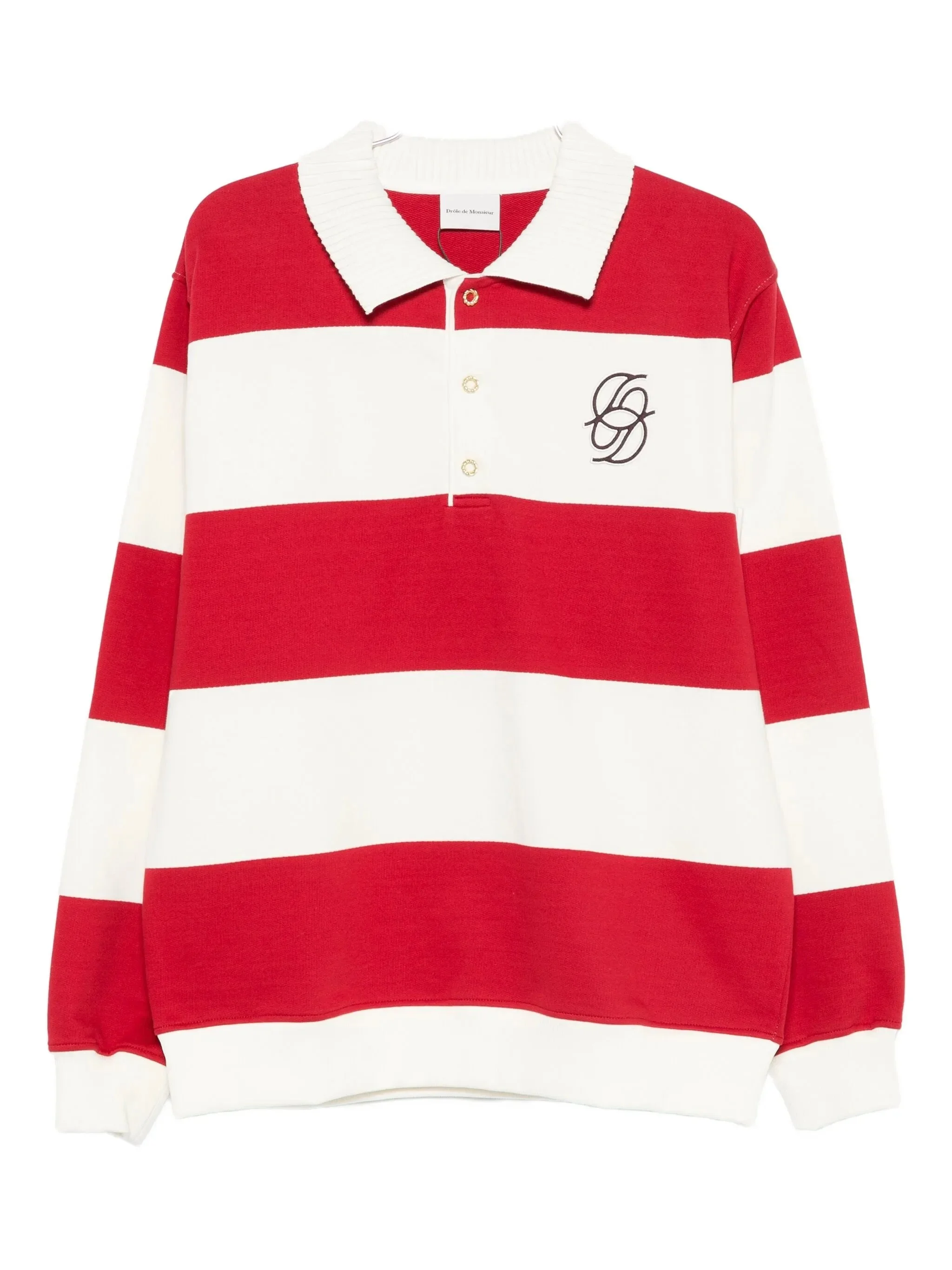 Drole De Monsieur Striped Polo Shirt - 1