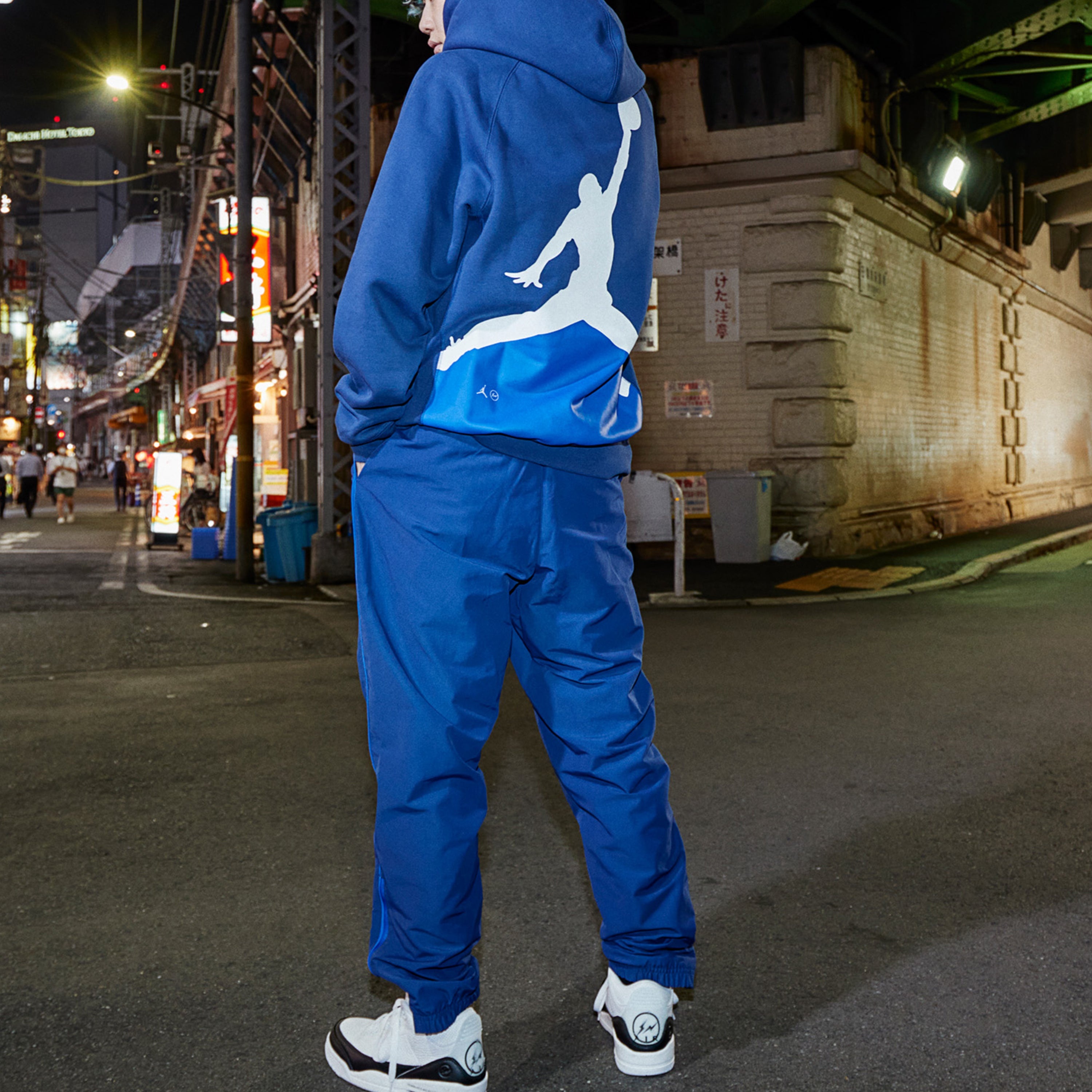 Air Jordan x Fragment Design FW Pullovers Street Style Collaboration Long Sleeves Men Blue DA2984-41 - 4