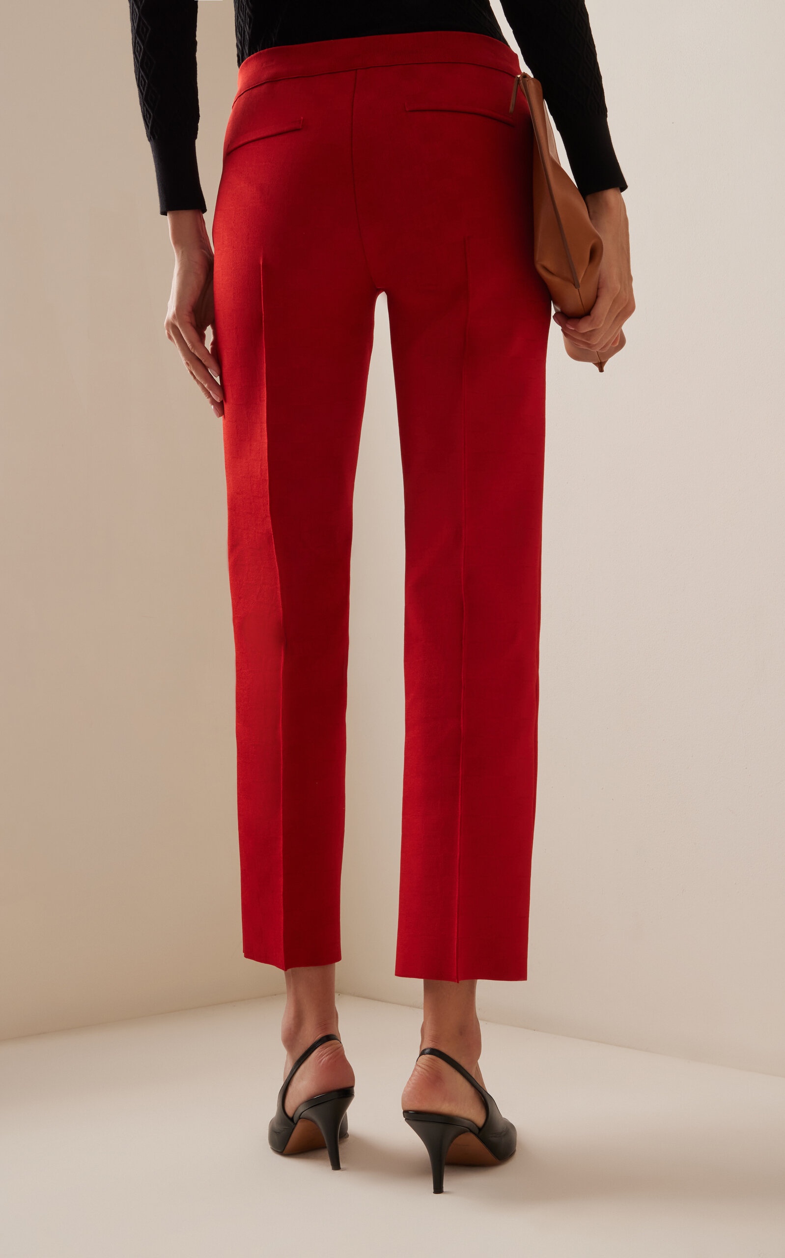 NSFW Jules Stretch Knit Pants red - 5