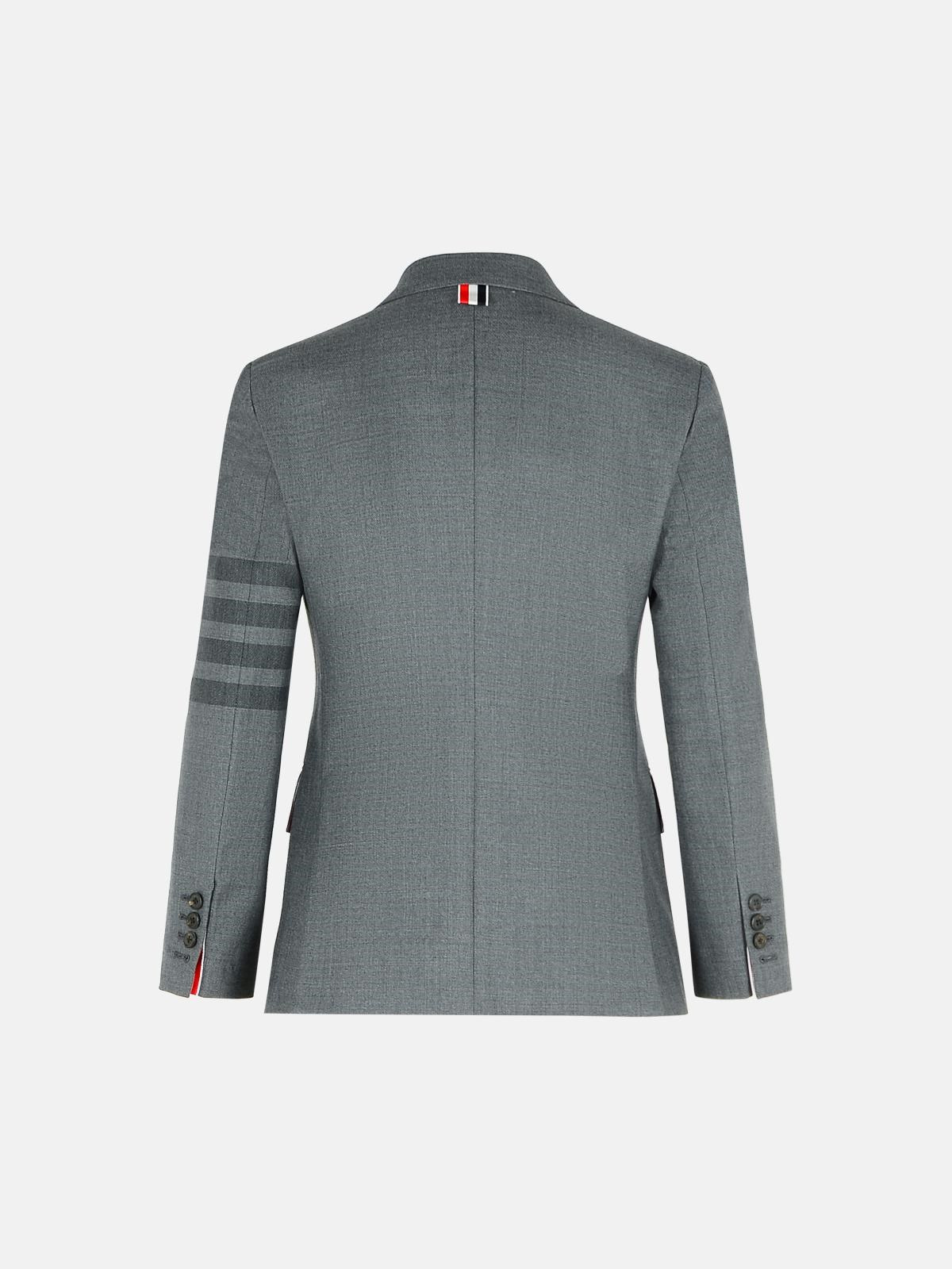 '4-BAR' GREY WOOL BLAZER - 3