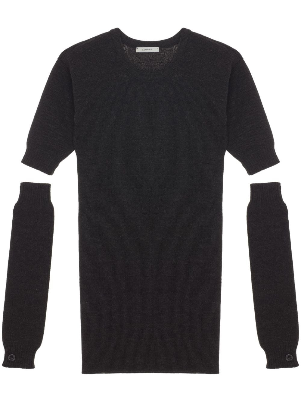 detachable-sleeve jumper - 1