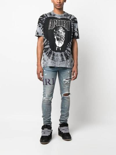 AMIRI logo-print tie-dye T-shirt outlook