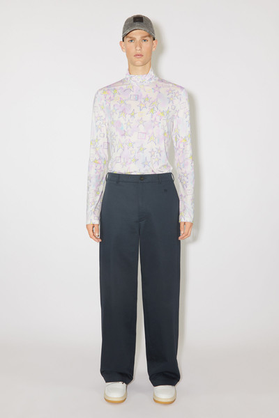 Acne Studios Printed top - fitted fit - Pale pink/multi outlook