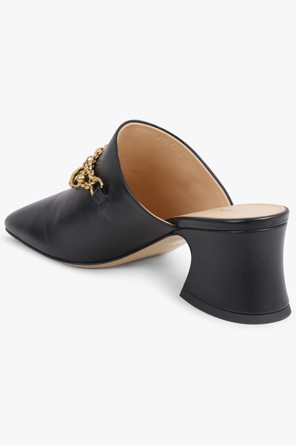 CHARM 55MM LOAFER MULE | BLACK/GOLD - 3