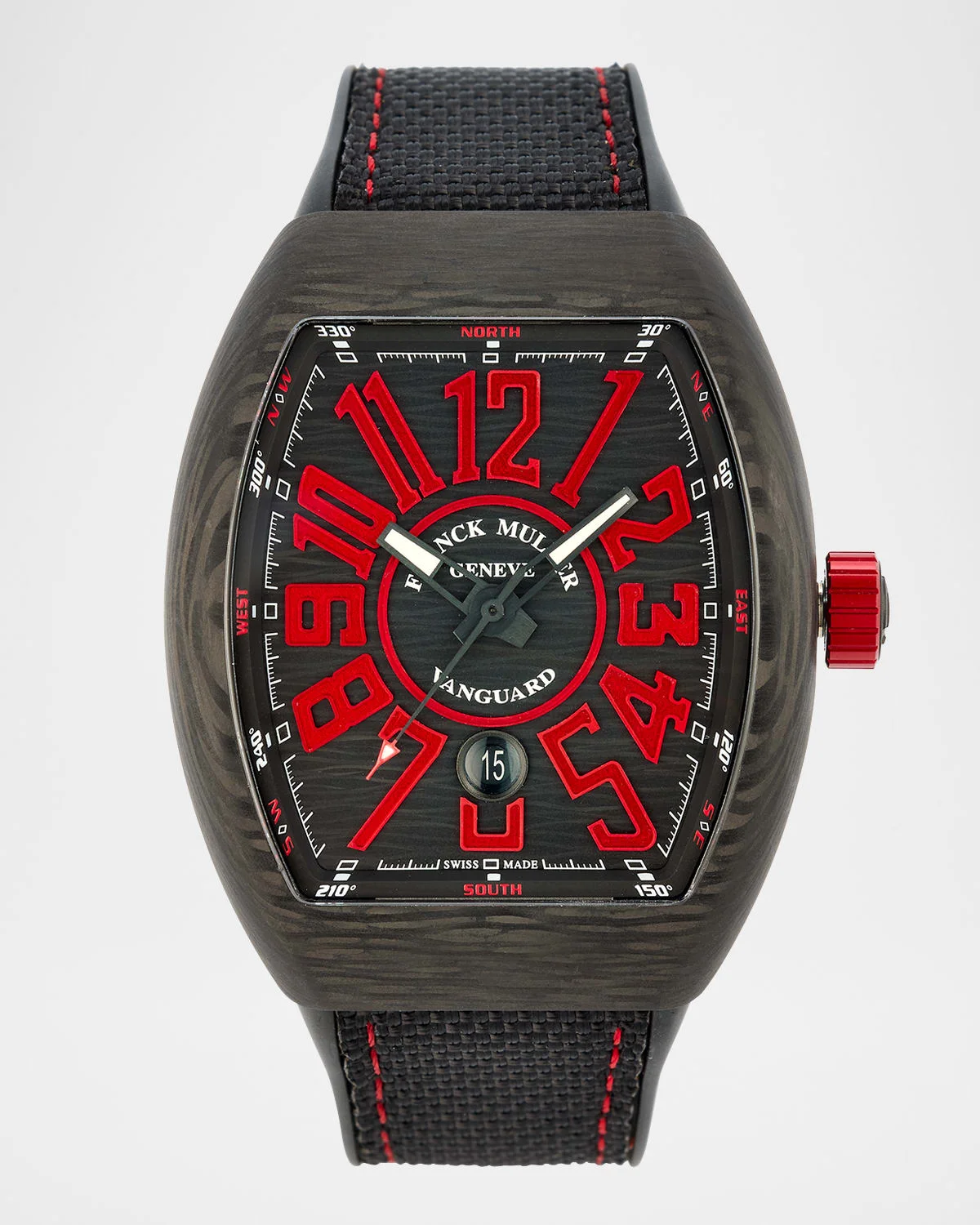 44mm Carbon Red Watch - 1