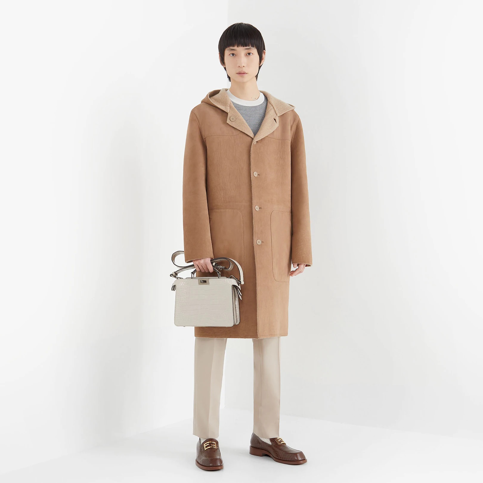 Gray alligator bag - 7