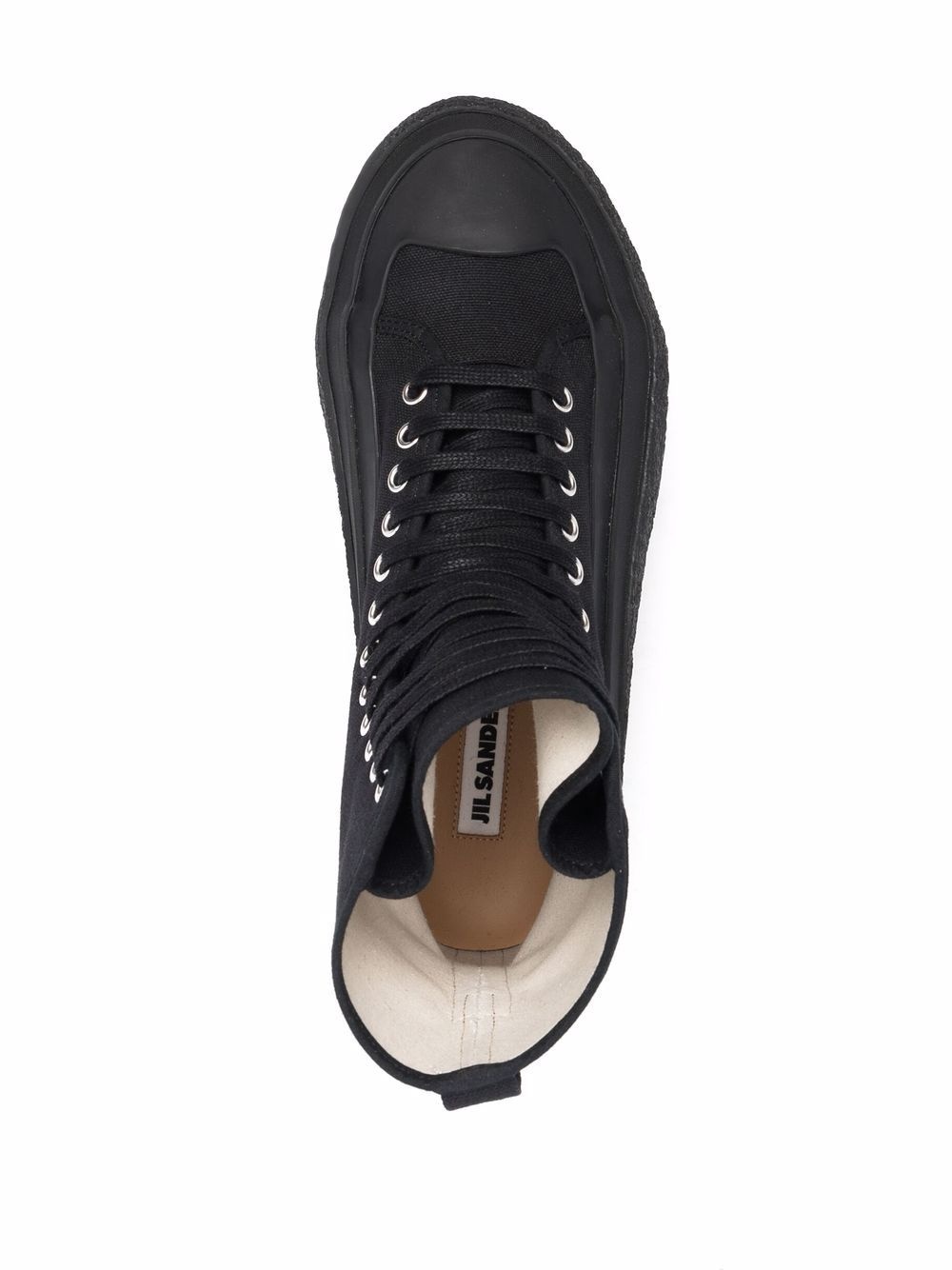 lace-up hi-top sneakers - 4