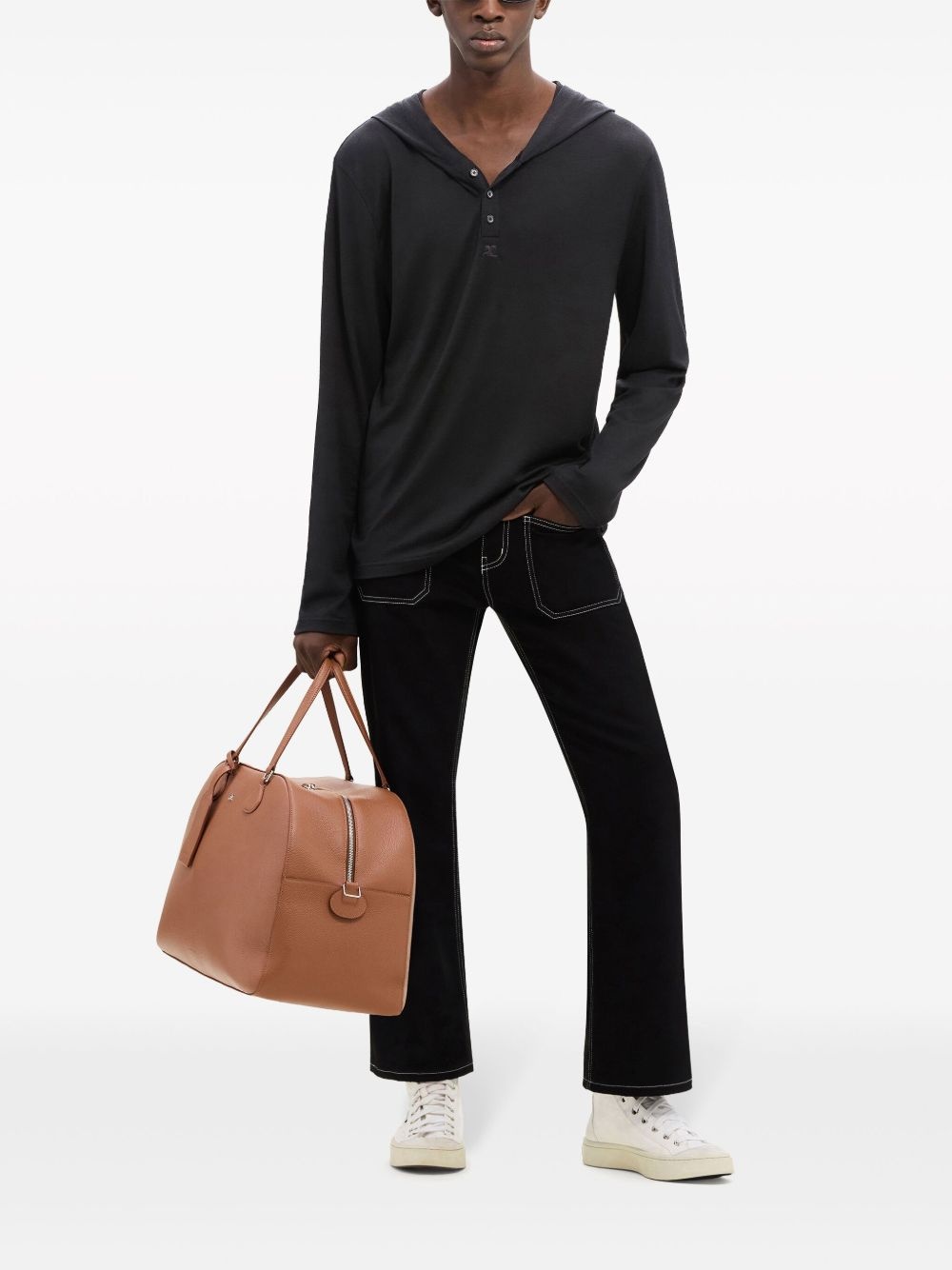 fine-knit wool hoodie - 2