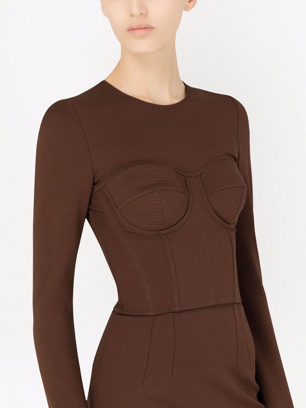 long-sleeved corset-top - 5