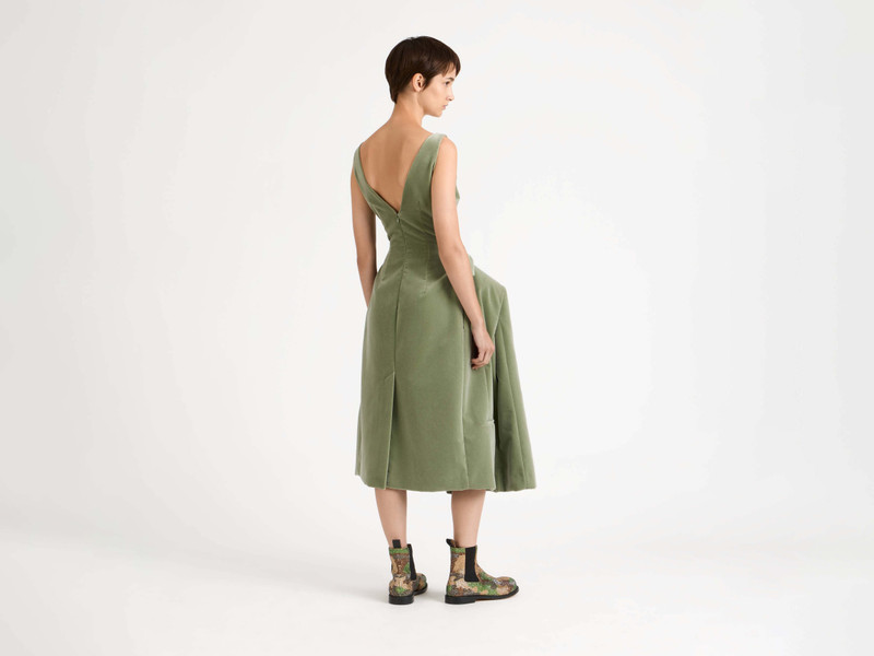 WOMENS STRUCTURED DRESS IN ARTICHOKE 3