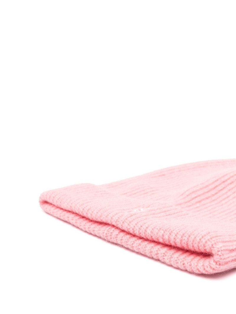 Sporty & Rich logo-embroidered cashmere beanie outlook