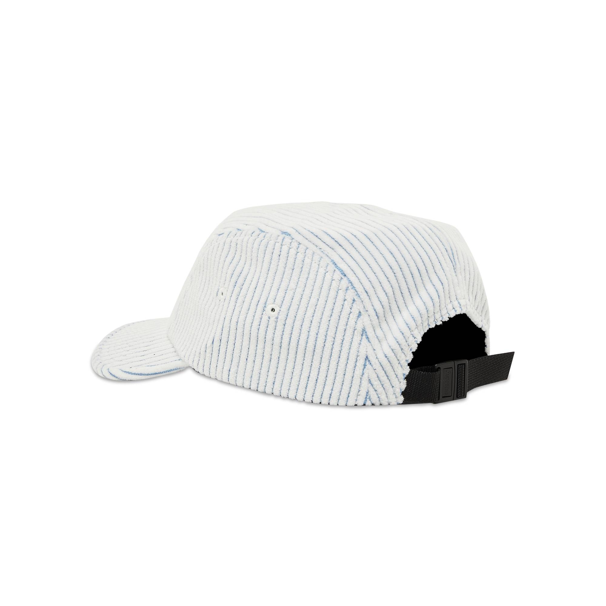 Supreme 2-Tone Corduroy Camp Cap 'White'