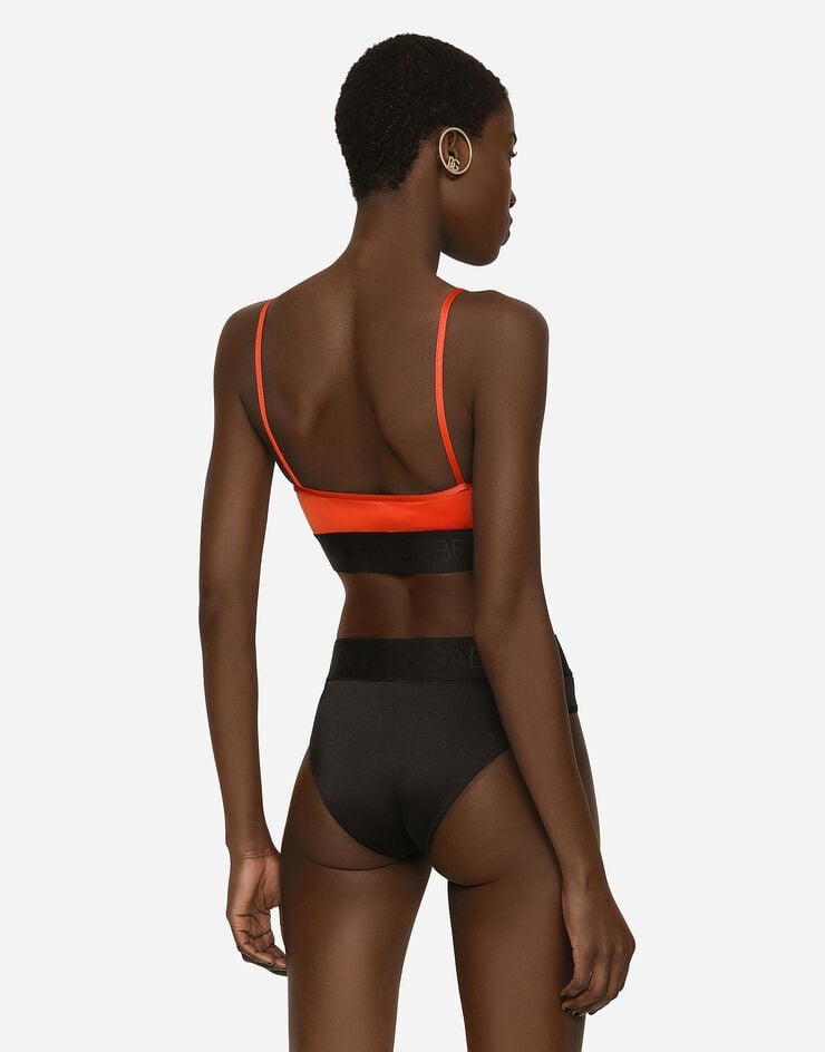 Two-tone bikini with bralette bikini top - 5