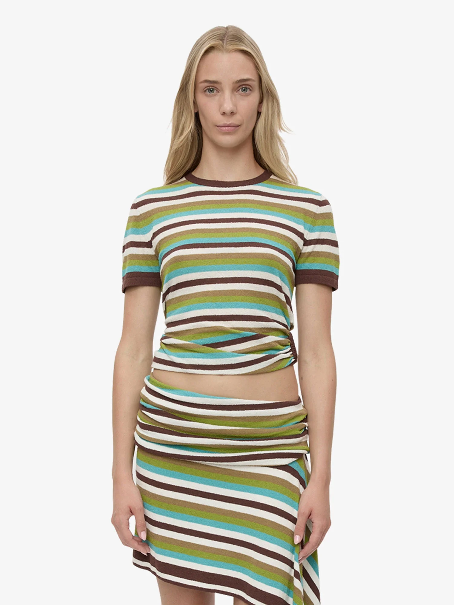 Stripe Knit Orbit Tee - 1
