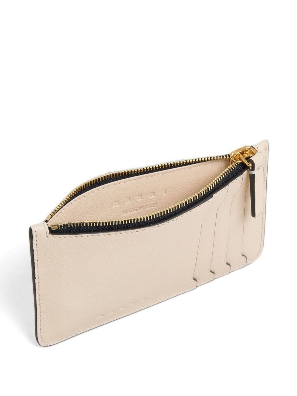 zipped leather card case - 3