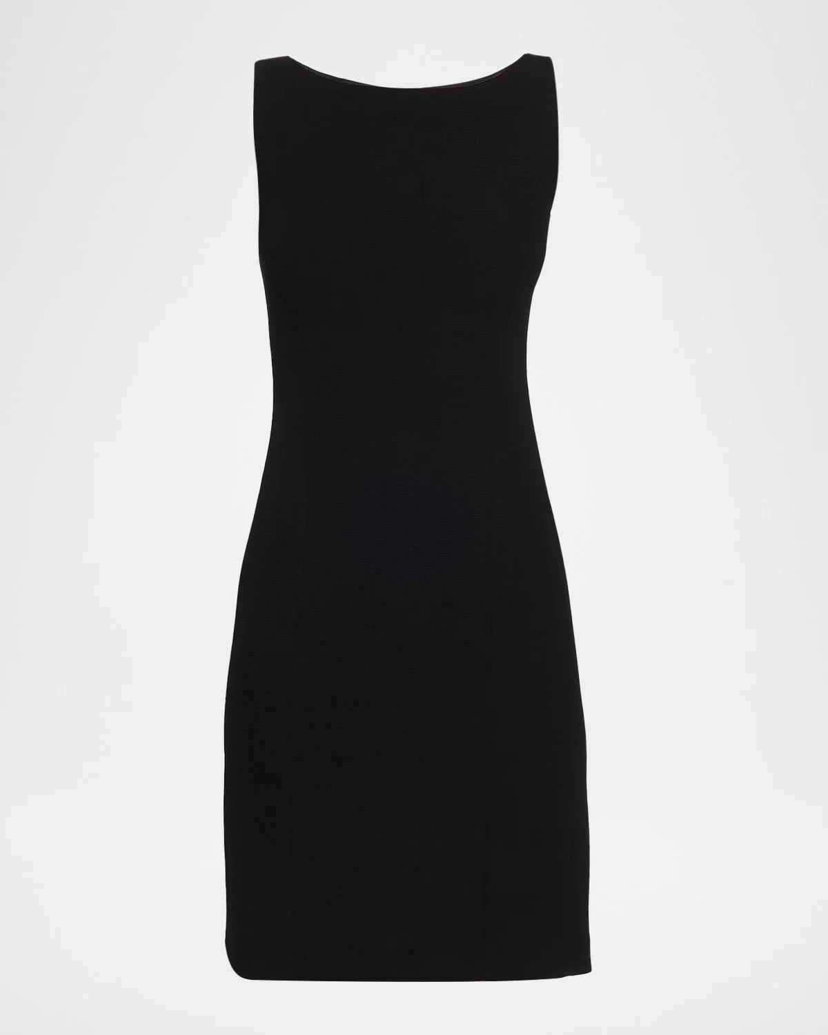 Sleeveless High-Neck Waffle Dress - 1