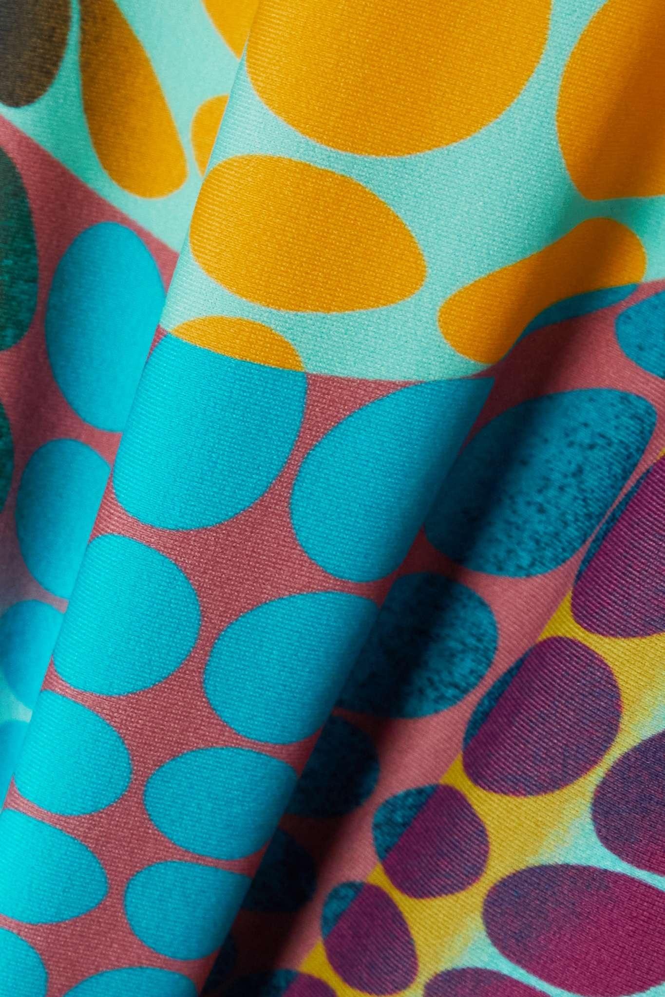The Blue Dots printed stretch-jersey turtleneck midi dress - 4