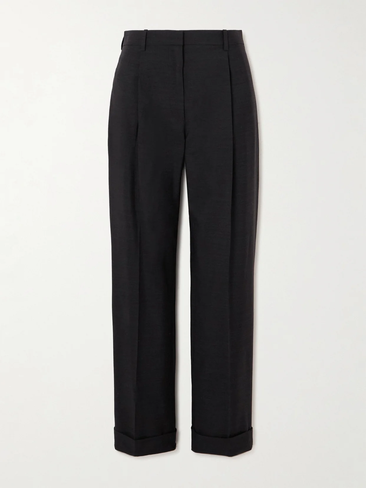 Tor Pleated Grain De Poudre Wool Pants - 1