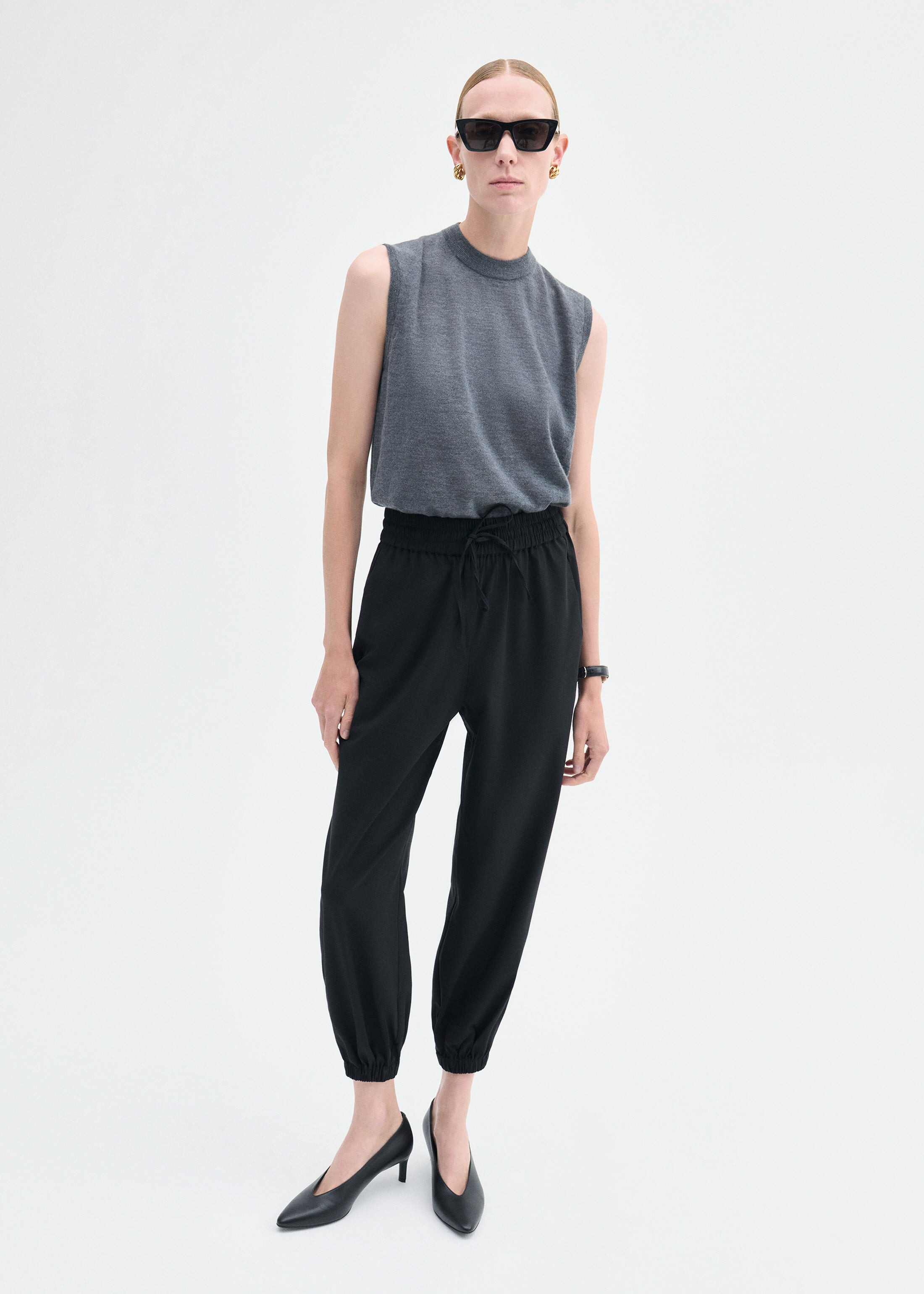 Jogger Pant in Stretch Wool Suiting - 3