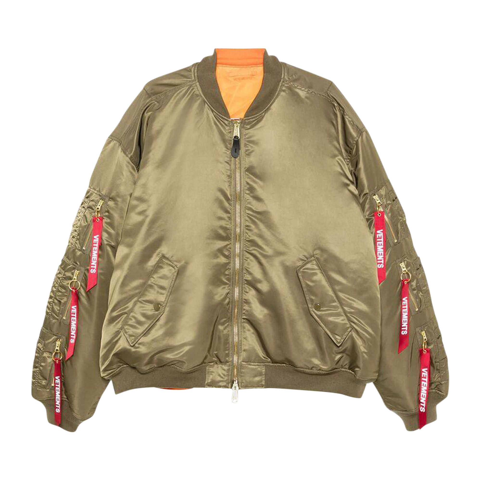 Vetements Cargo Bomber Jacket 'Green' - 1
