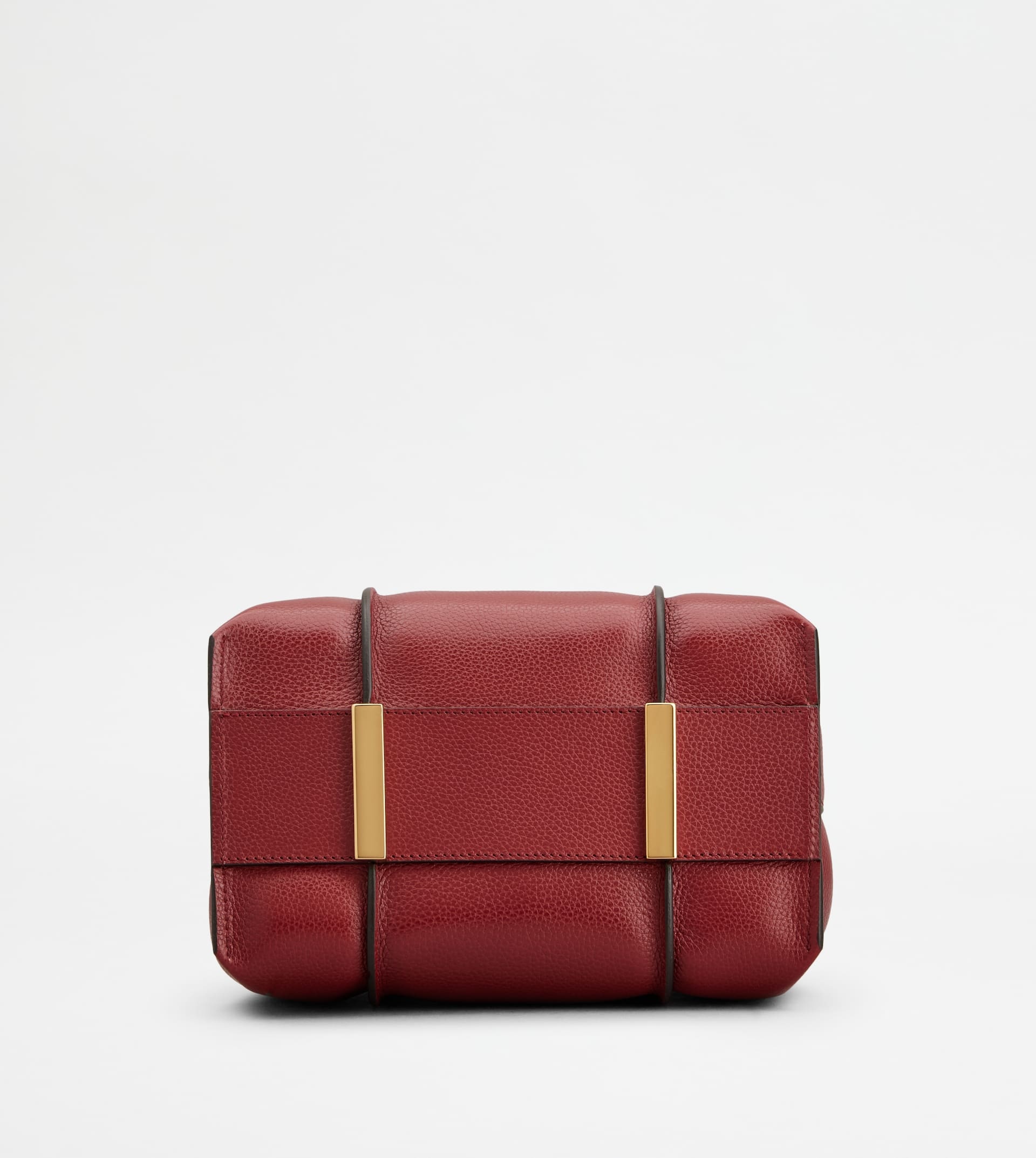 T TIMELESS SHOPPING BAG IN LEATHER MINI - RED - 3