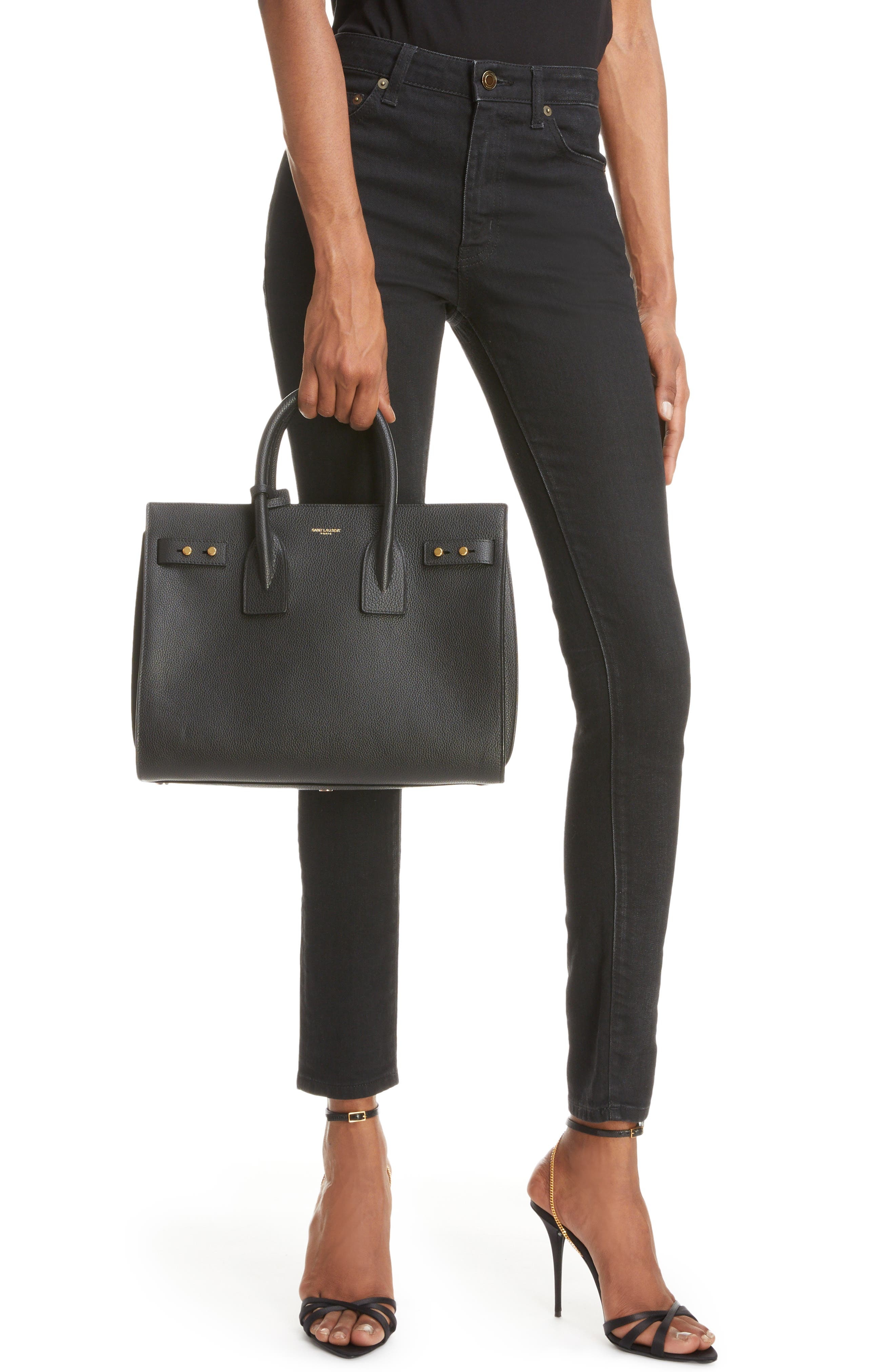Saint Laurent Small Sac de Jour Leather Top Handle Bag in Nero at Nordstrom - 3