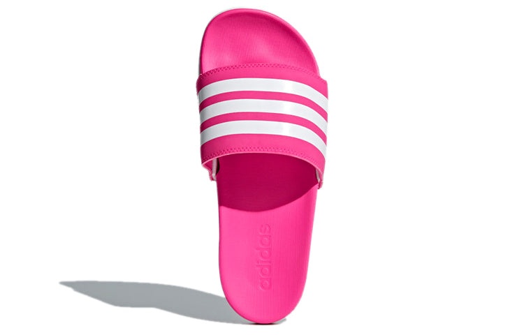 (WMNS) adidas Adilette Comfort 'Rose Red White' B42122 - 5