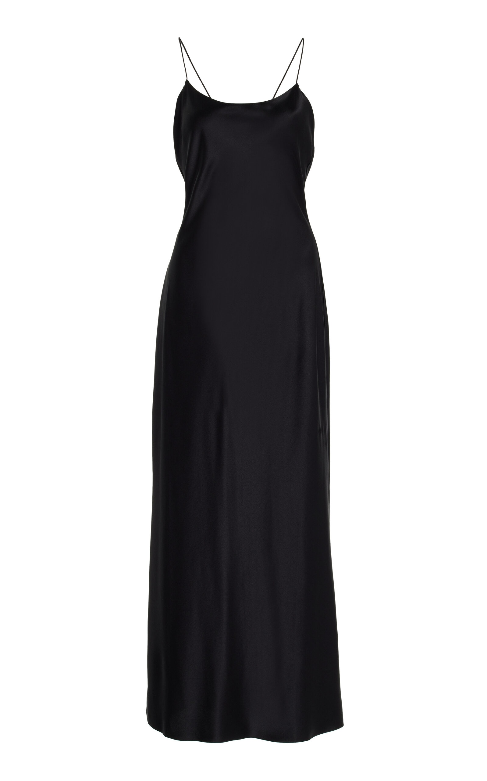 Nensi Dojaka for Calvin Klein Open-Back Silk-Satin Midi Dress black - 1