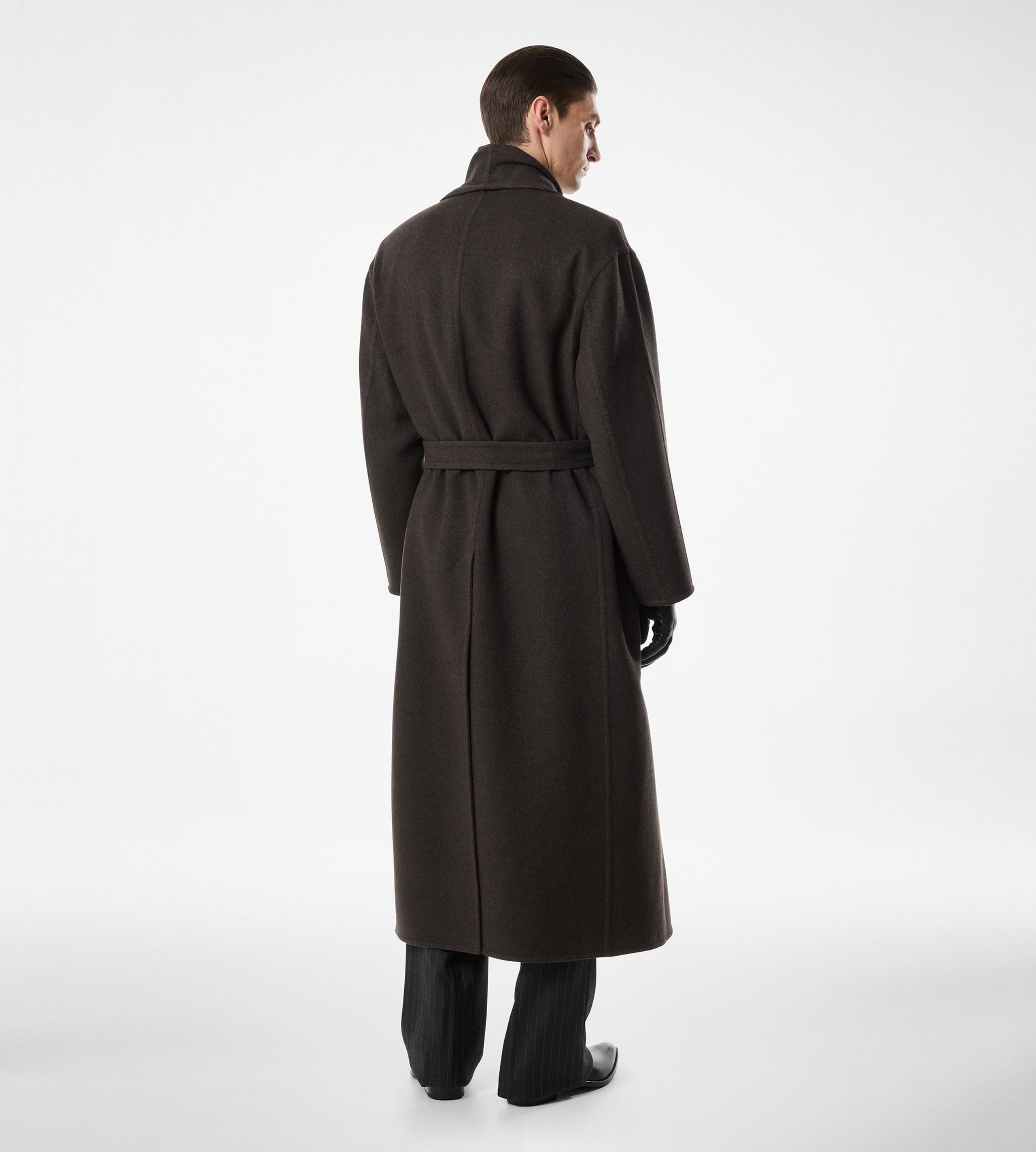DOUBLE SPLITTABLE CASHMERE SHAWL COAT - 4