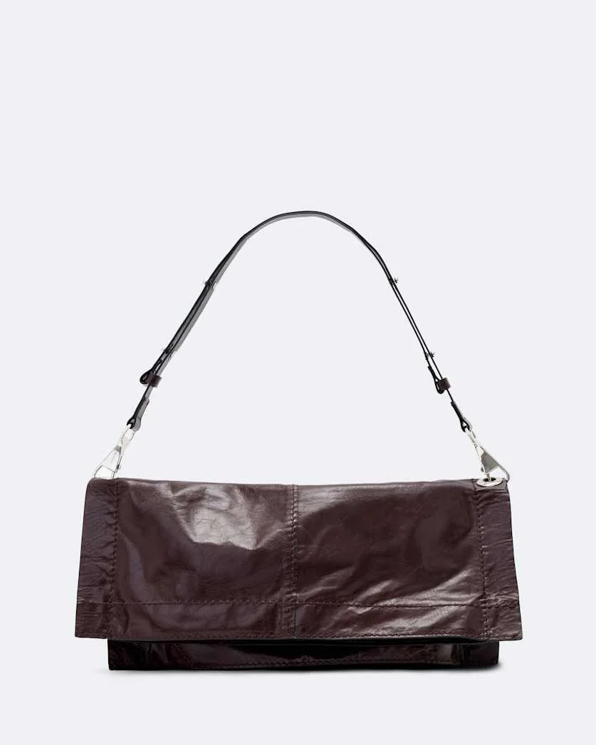 LUTECE FOLD LEATHER SHOULDER BAG - 1