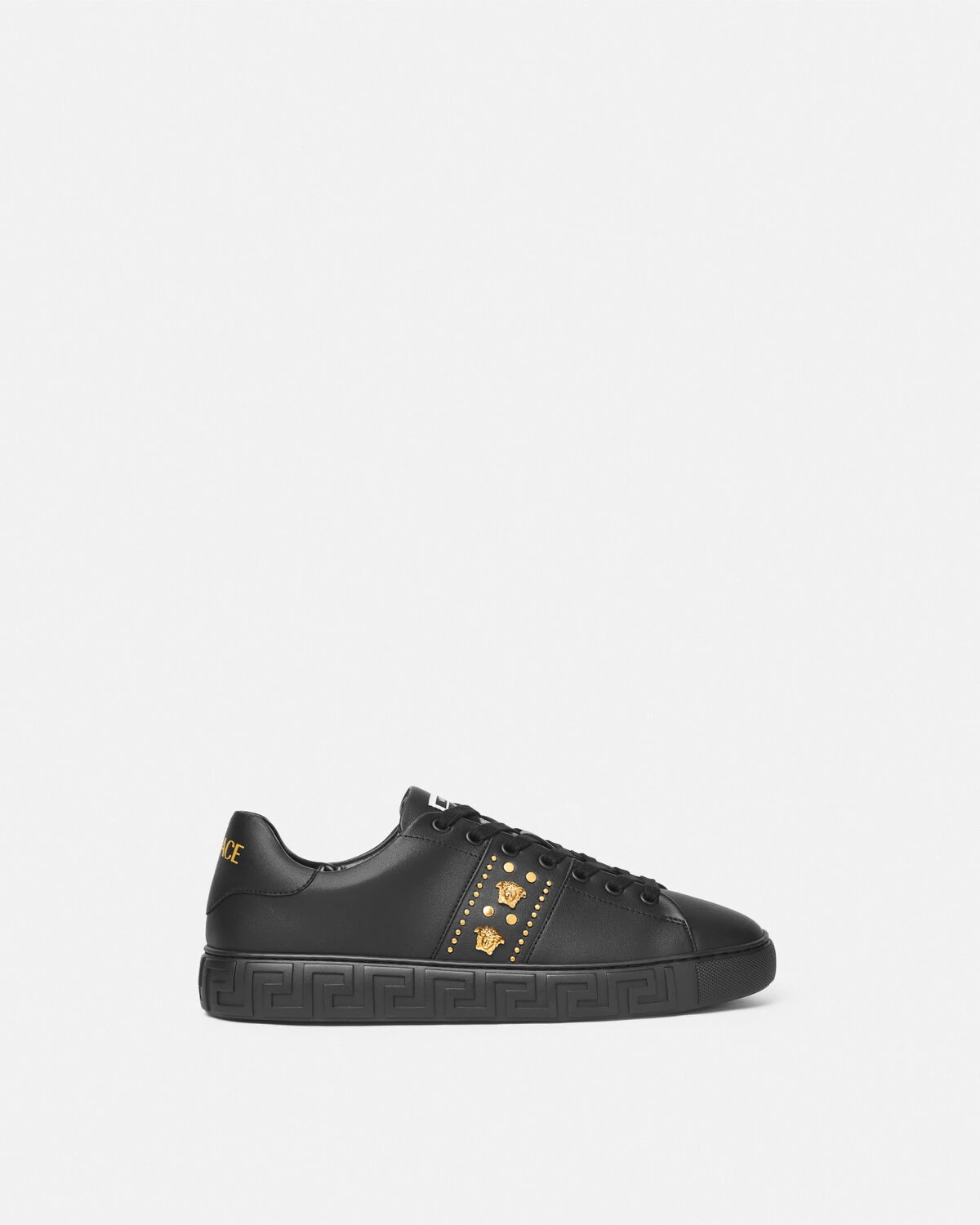 Studded Greca Sneakers - 1