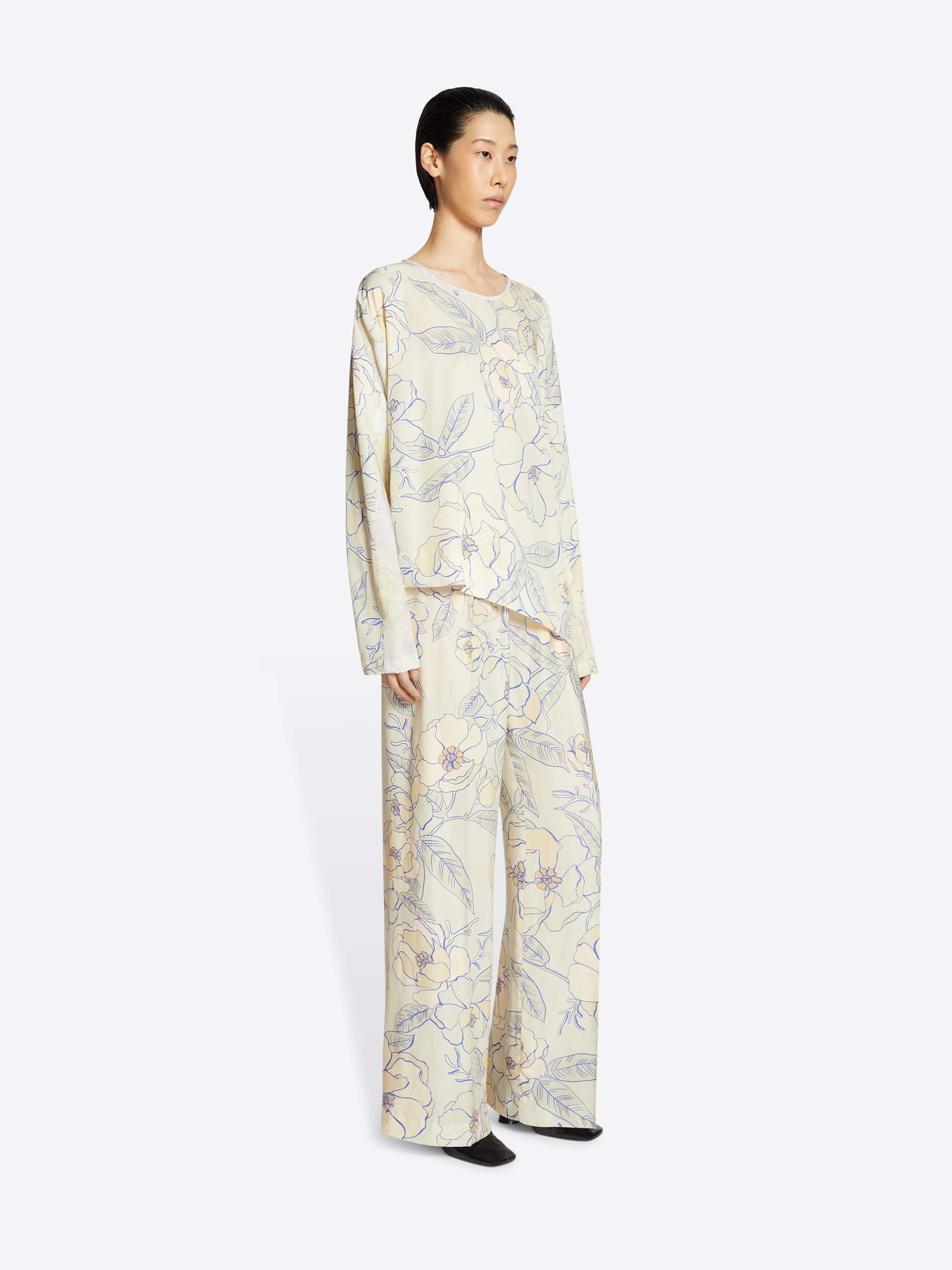 PRINTED VISCOSE PANTS - 2