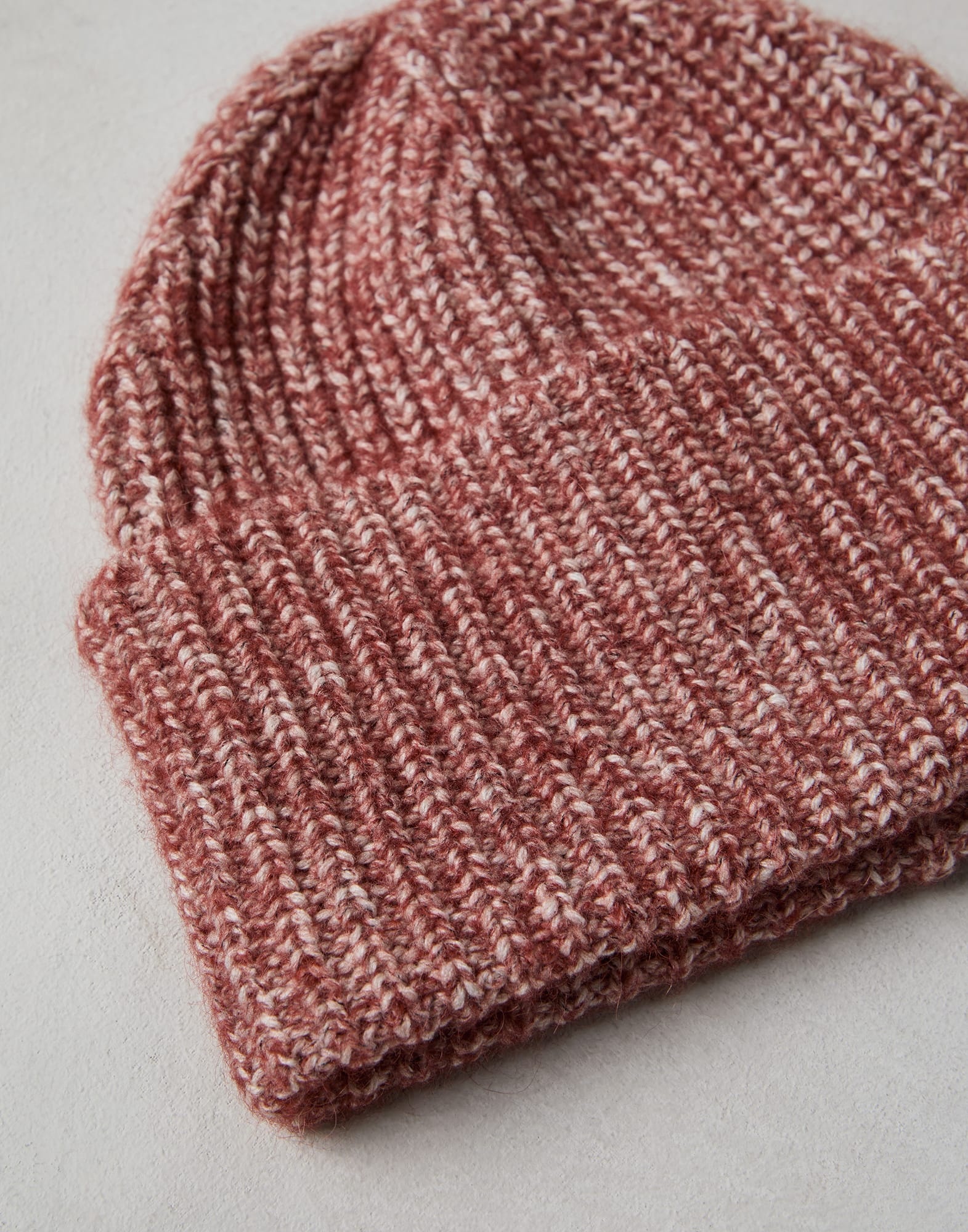 Virgin wool, alpaca and cashmere rib knit beanie - 2
