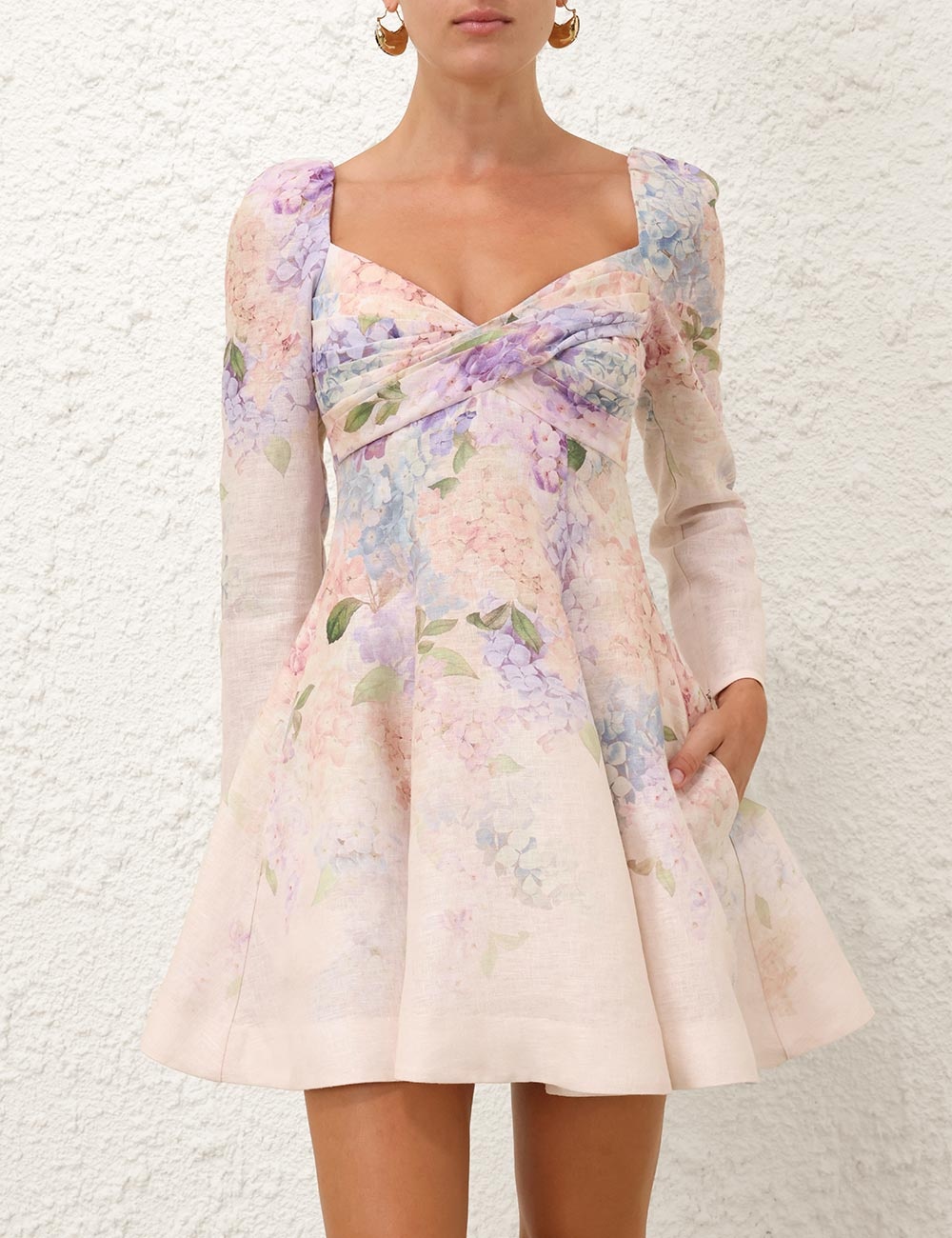 DAWNING PUFF SLEEVE MINI DRESS - 2