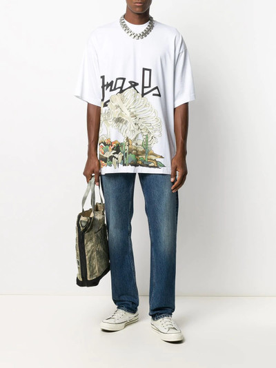 Palm Angels Desert Skull-print T-shirt outlook