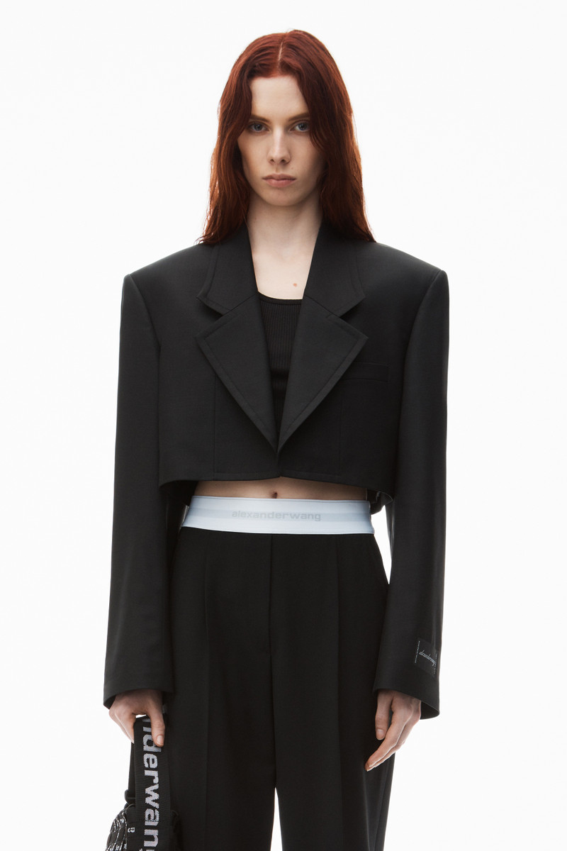 High-Waist Pleated Pant with Logo Elastic 6