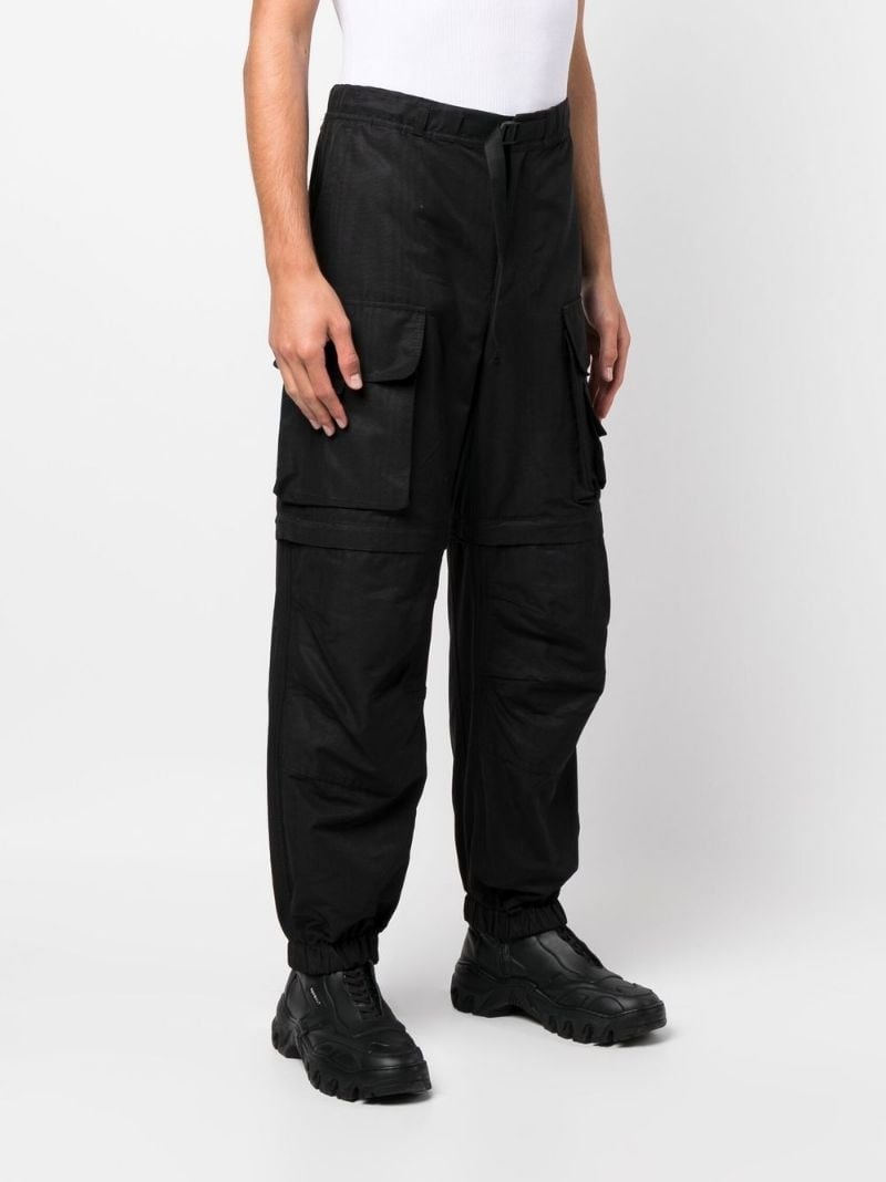 cargo-pocket cotton trousers - 3