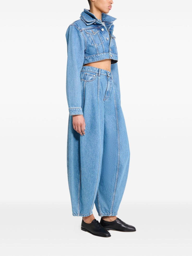 panelled balloon-shaped jeans 4
