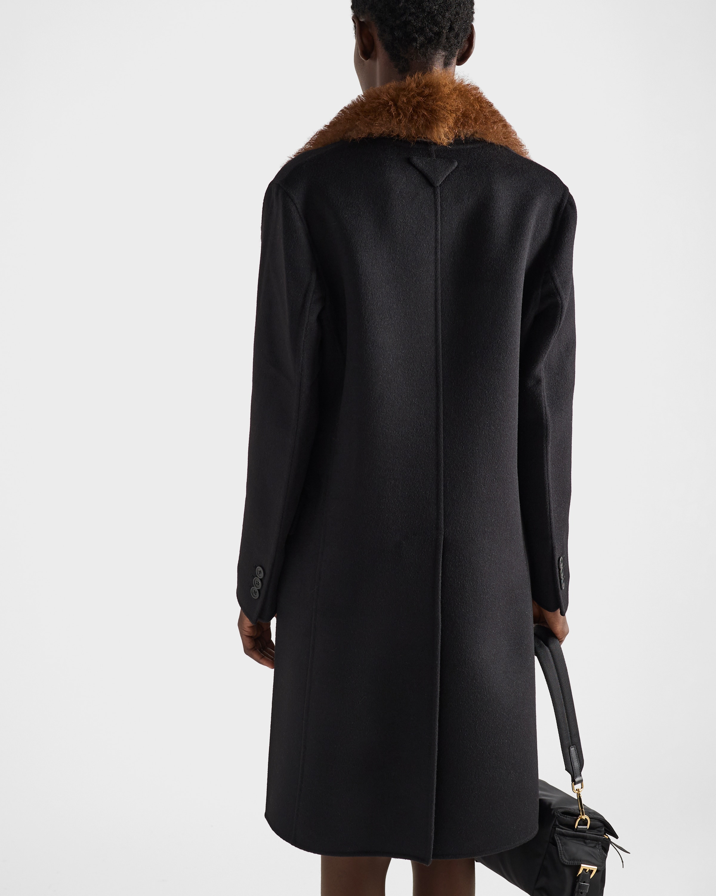 Double-breasted double cashwool coat - 4