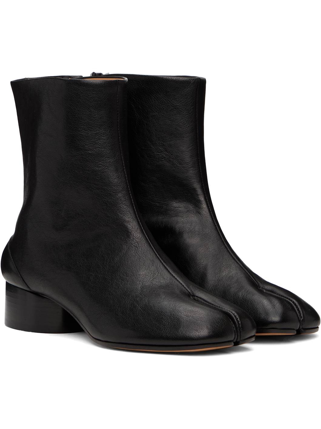 Black Tabi Ankle Boots - 4